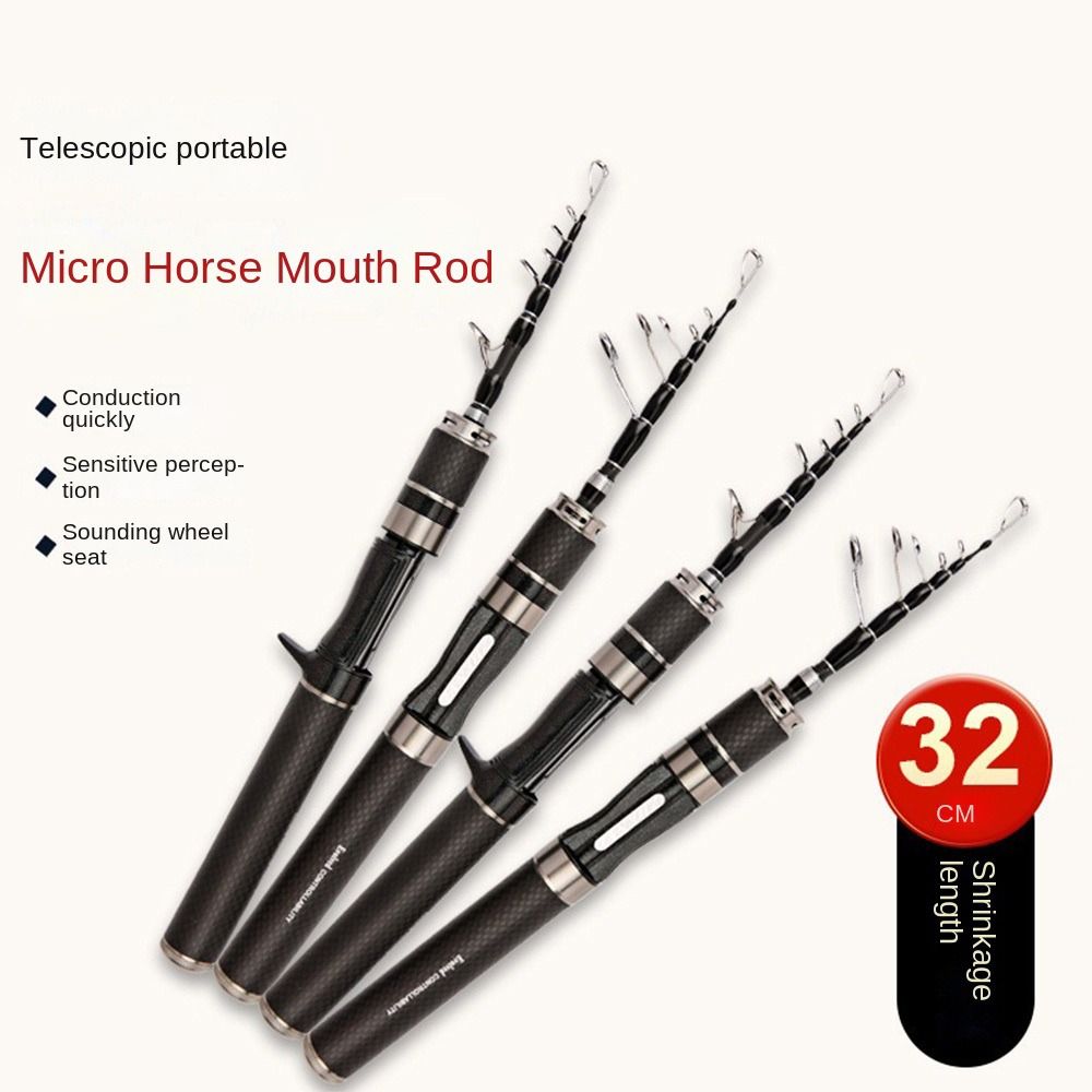 Fishing Rod Telescopic - 1.5m-1.8m Telescopic Fishing Rod Glass Fibre