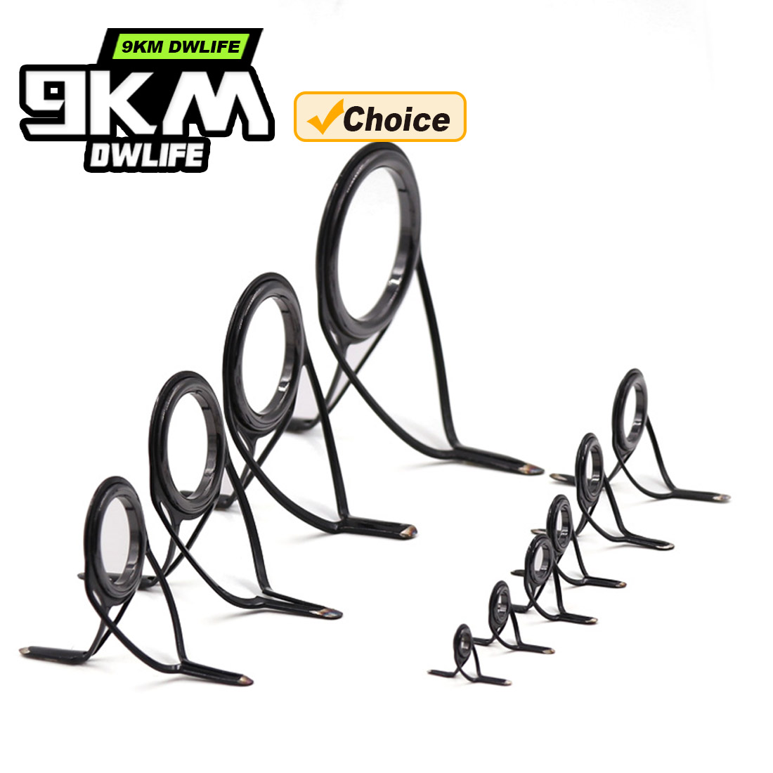 9KM OB Curved Rod Guide Kit 10 - Fishing Rod Building Kit recension och pris