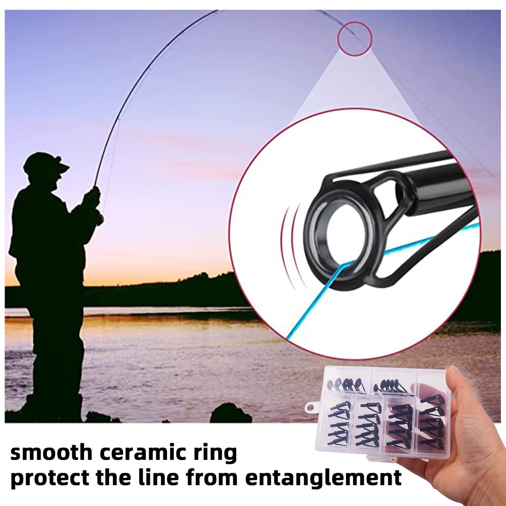 30PCS Stainless Steel Fishing  - Fishing Rod Tip Replacement recension och pris