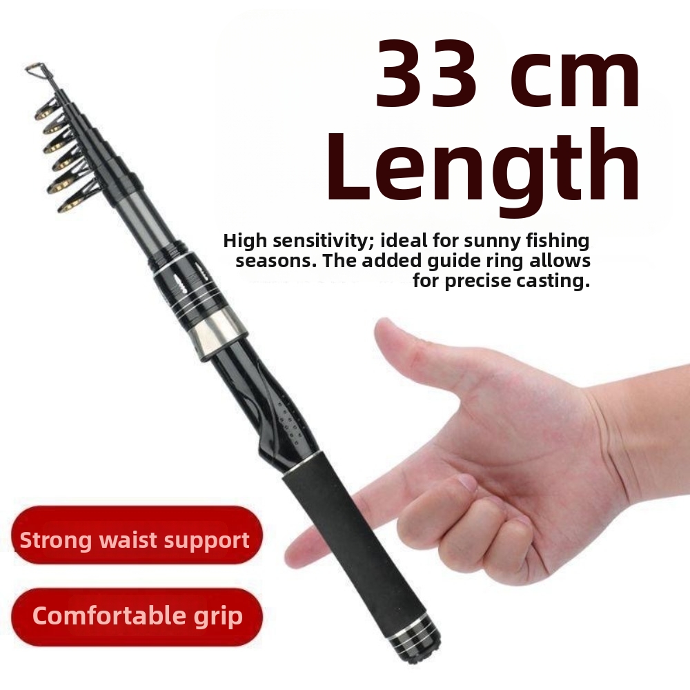 30T Carbon Fiber Retractable F - Fishing Rod Surf recension och pris