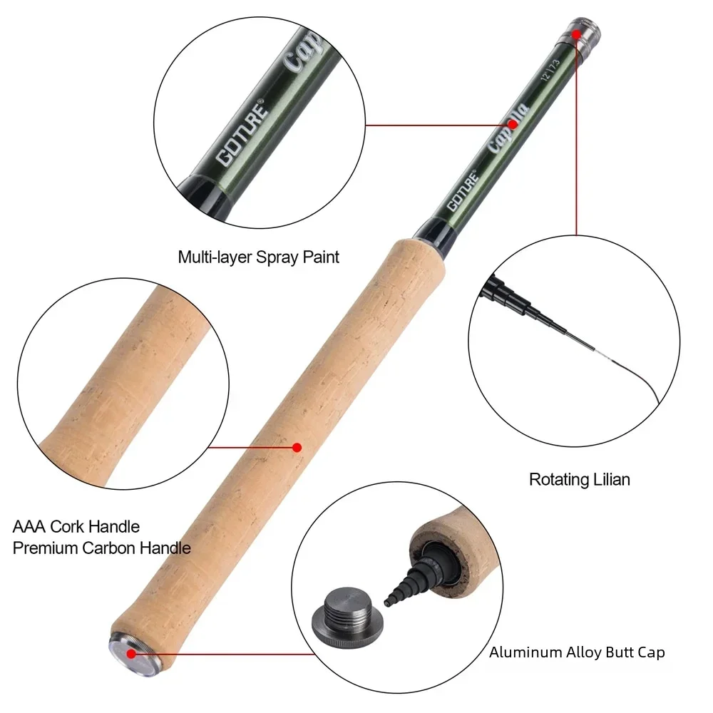 Goture 12FT Classical Tenkara  - Fishing Rod Fly recension och pris