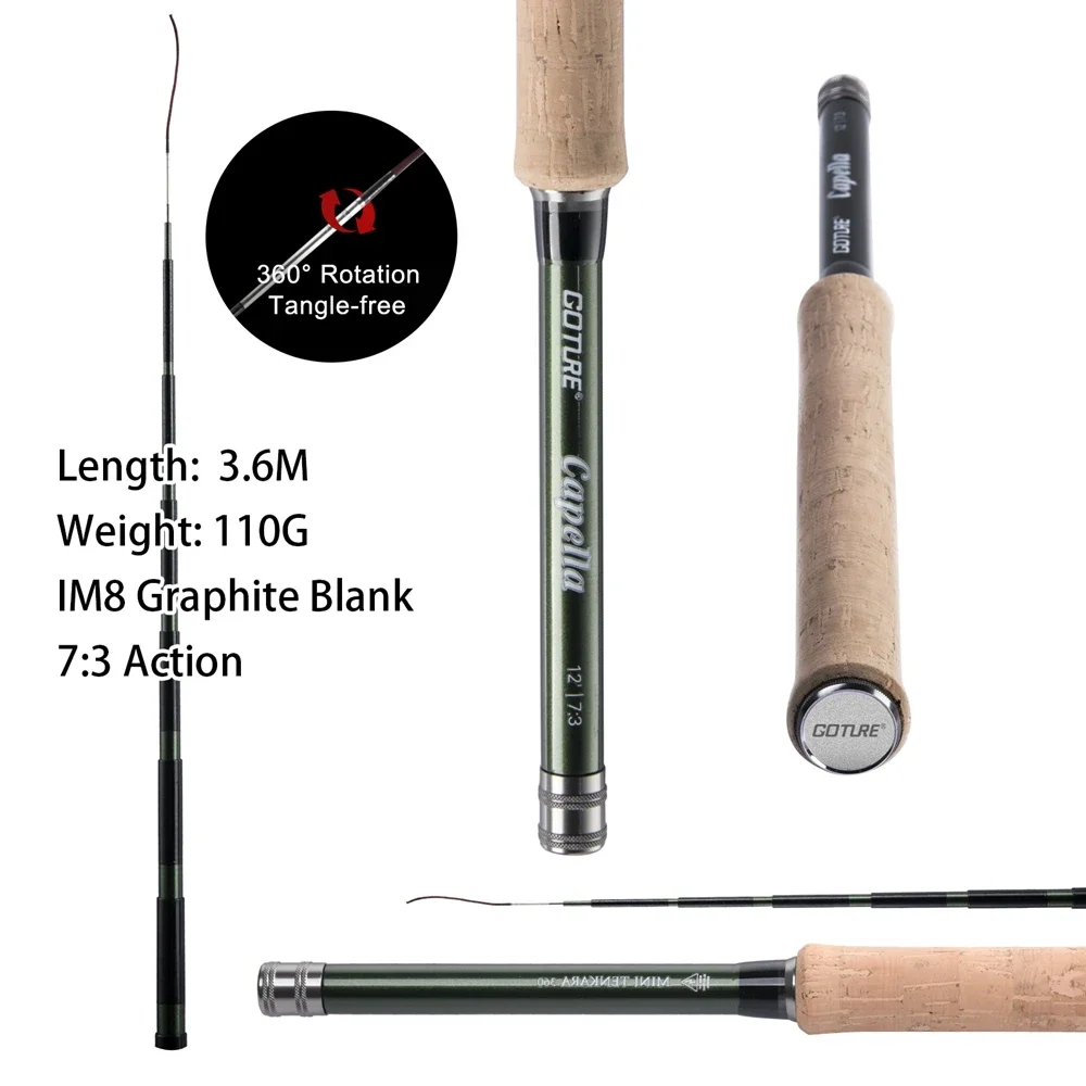 Goture 12FT Classical Tenkara  - Fishing Rod Fly recension och pris